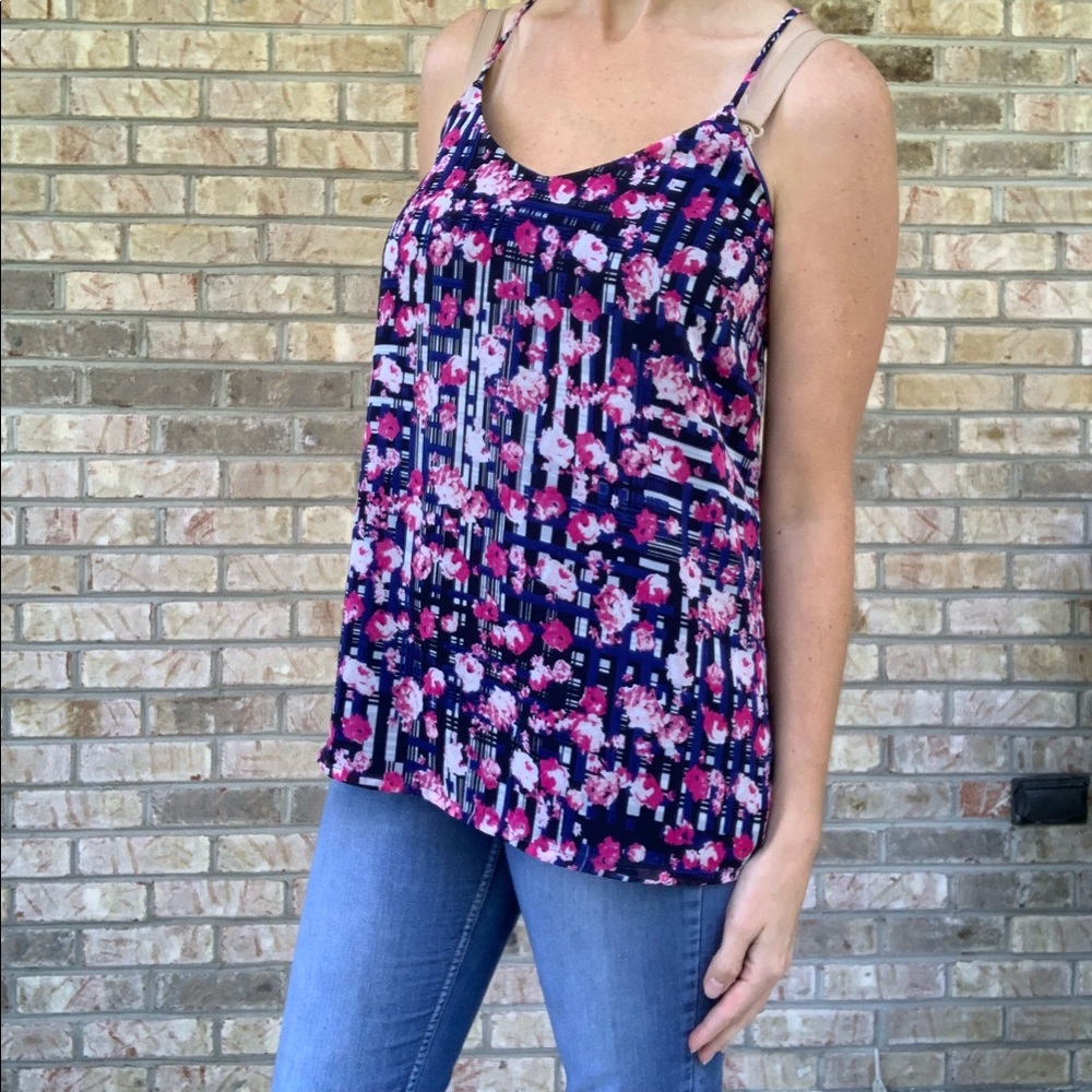 Abstract Flowy Tank Top
